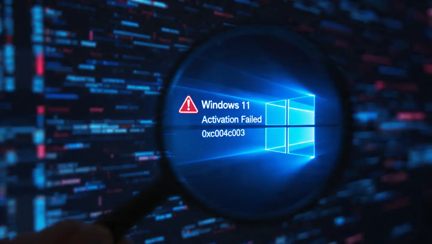Fix Windows 11 Activation Error 0xc004c003