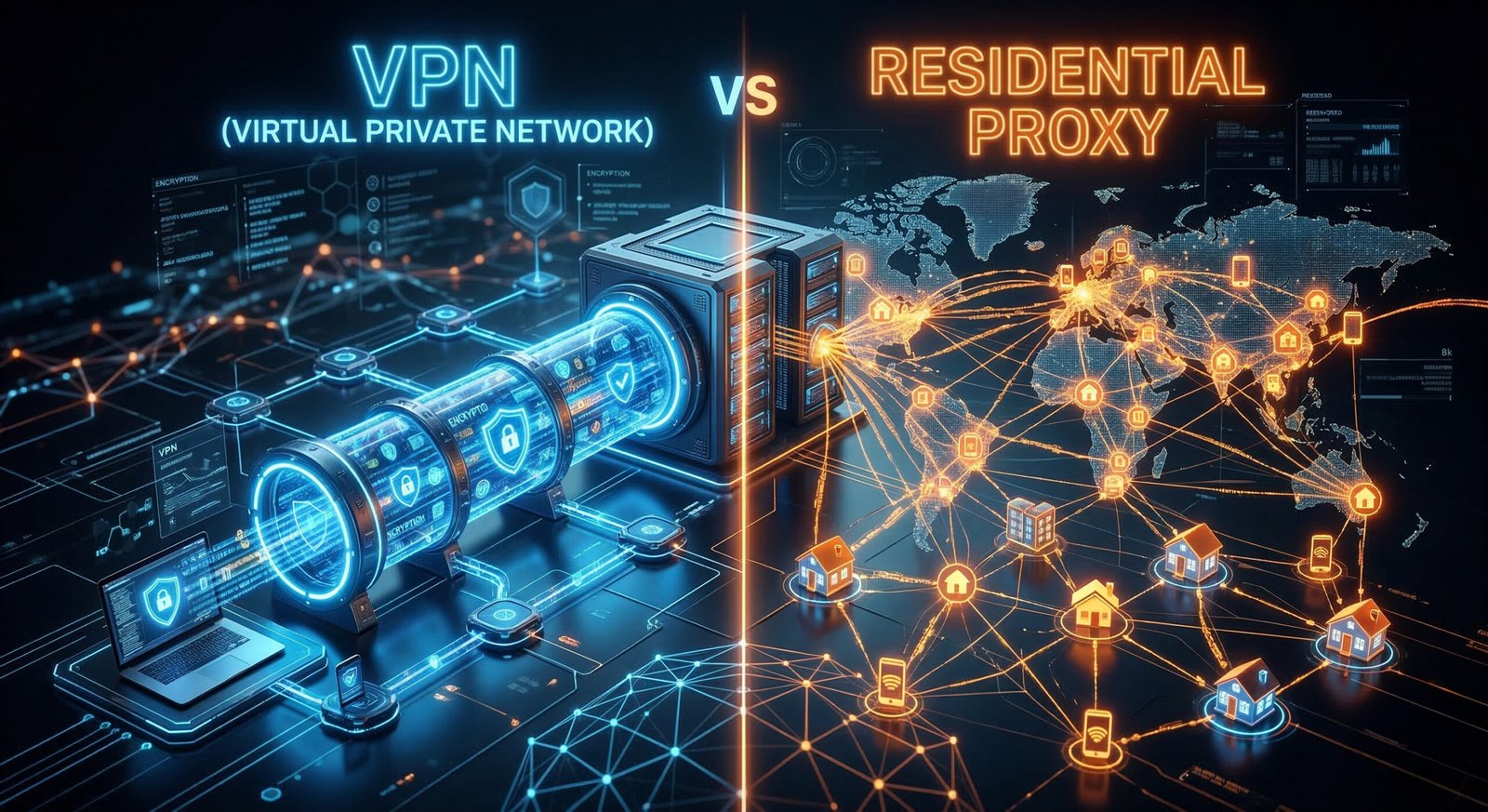 Residential Proxy vs VPN: 7 Crucial Differences for Ultimate Privacy